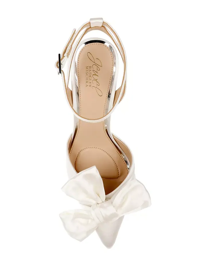 Женские вечерние туфли Francine Jewel Badgley Mischka — изображение 4 из 5, слоновая кость