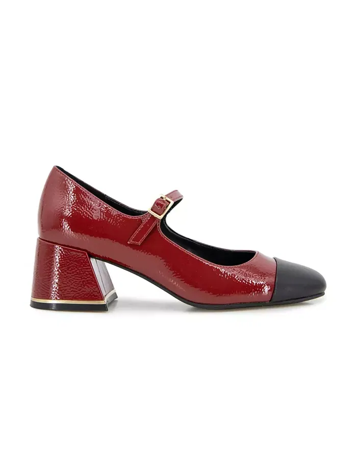 Женские туфли-лодочки Alec на блочном каблуке Kenneth Cole New York — изображение 2 из 5, красный/черный