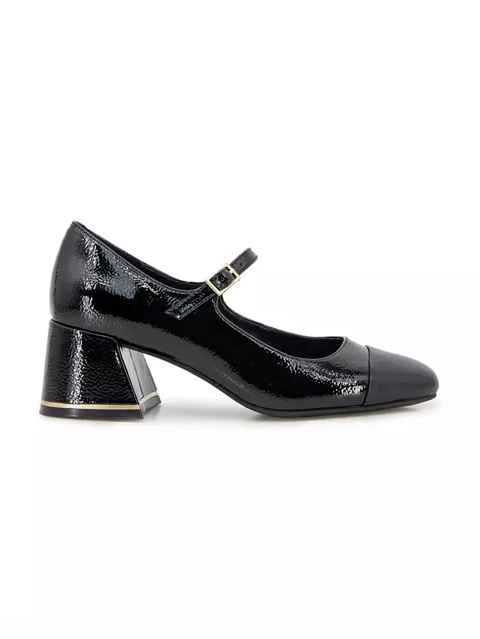 Женские туфли-лодочки Мэри Джейн на блочном каблуке Alec Kenneth Cole New York — изображение 2 из 9, черный/черный