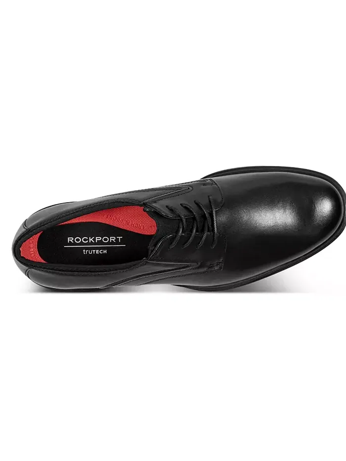 Мужские оксфорды Keelan Dress Plain Toe Rockport — изображение 3 из 5, черный