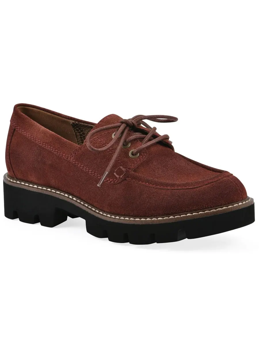 Женские лоферы Gino с рифленой подошвой White Mountain, Rust Suede Wide Width — изображение 1 из 6
