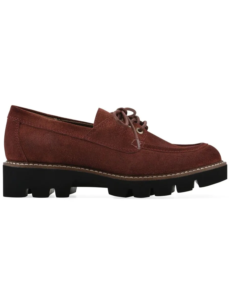 Женские лоферы Gino с рифленой подошвой White Mountain, Rust Suede Wide Width — изображение 2 из 6