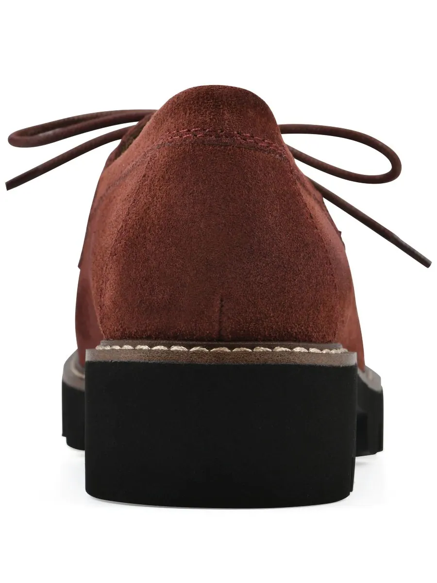 Женские лоферы Gino с рифленой подошвой White Mountain, Rust Suede Wide Width — изображение 3 из 6