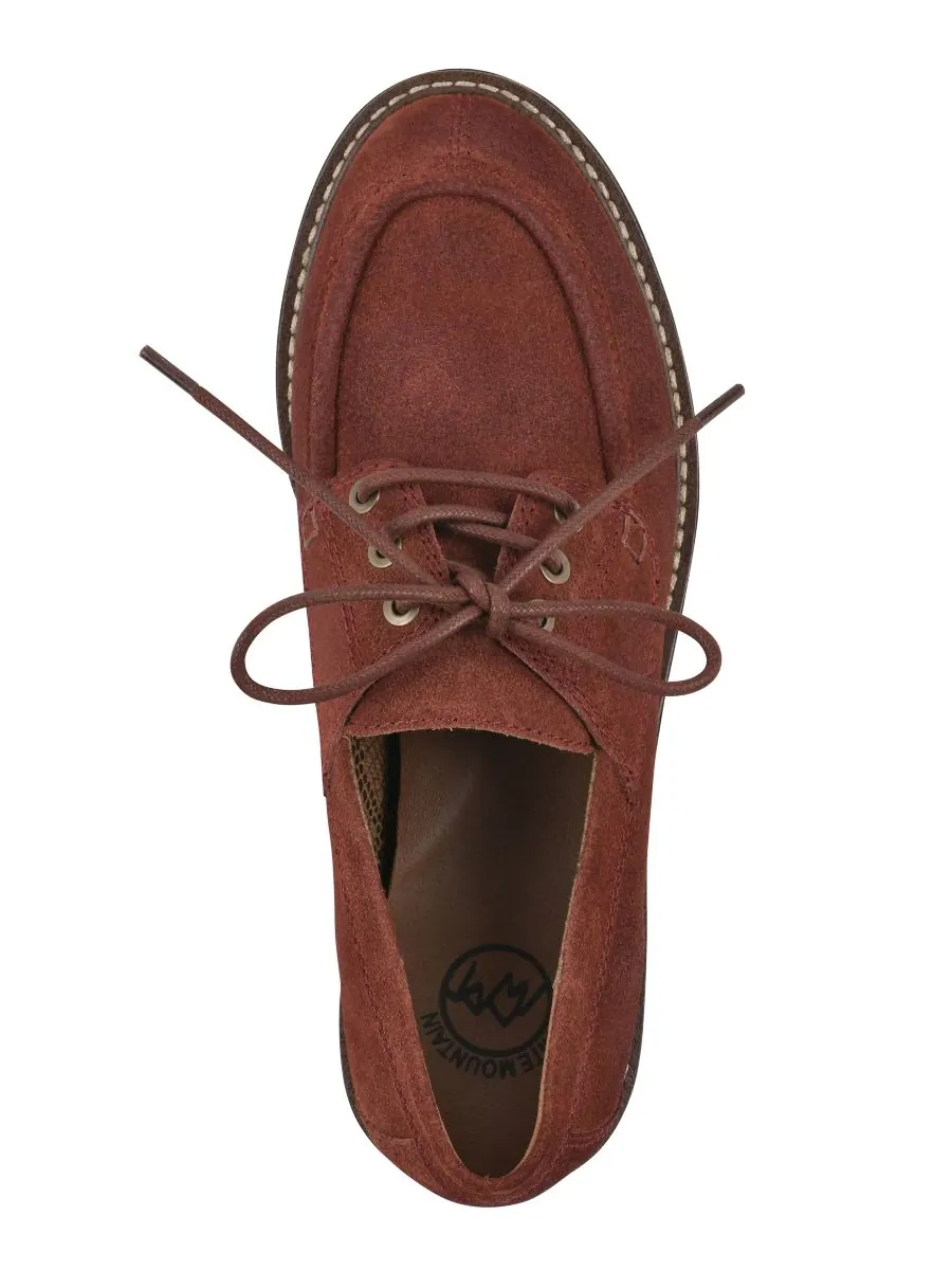 Женские лоферы Gino с рифленой подошвой White Mountain, Rust Suede Wide Width — изображение 4 из 6