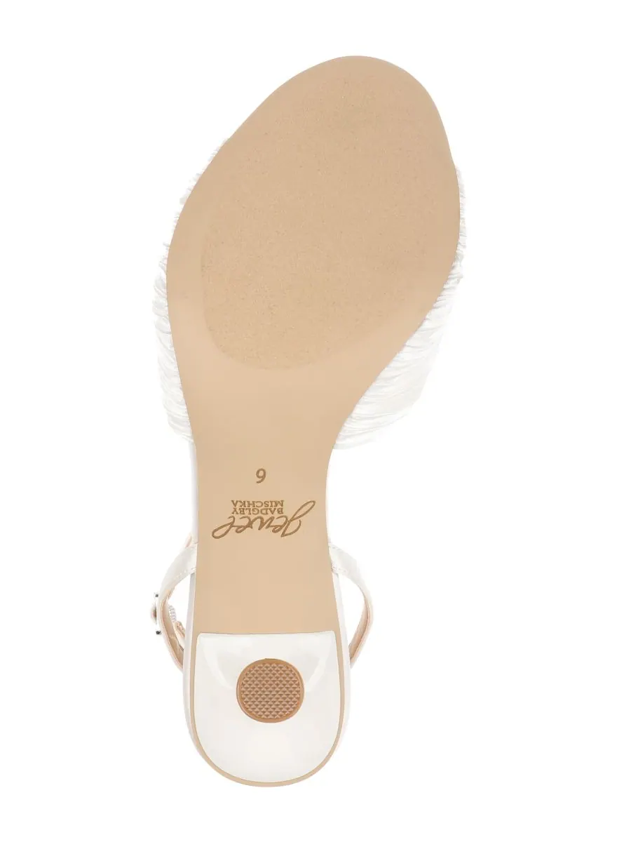 Женские вечерние сандалии Ibis Jewel Badgley Mischka — изображение 5 из 5, слоновая кость