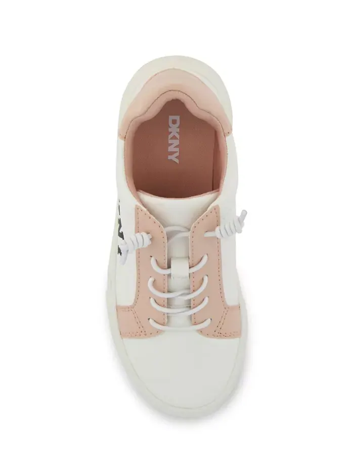 Маленькие и большие девочки Celia Gigi Low Top Sneaker Dkny — изображение 6 из 7, белый