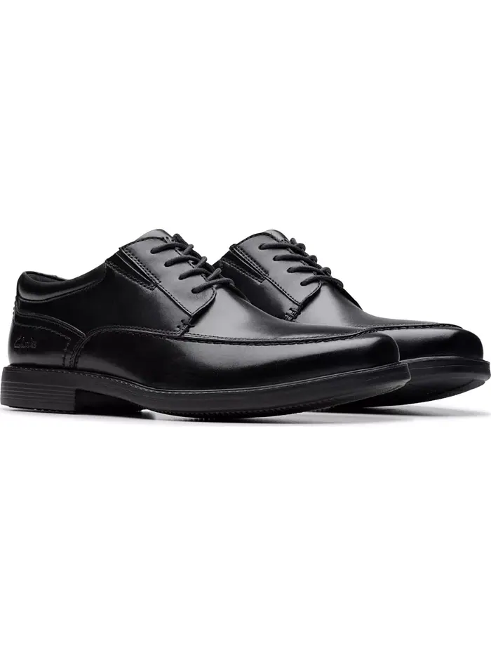 Туфли мужские Clarks Dresslite Apron, кожаные — изображение 3 из 7, черный