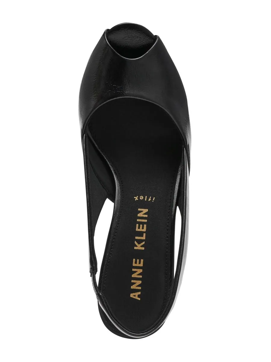 Женские туфли-лодочки Jovi с открытым носком и открытой пяткой Anne Klein — изображение 4 из 7, черный
