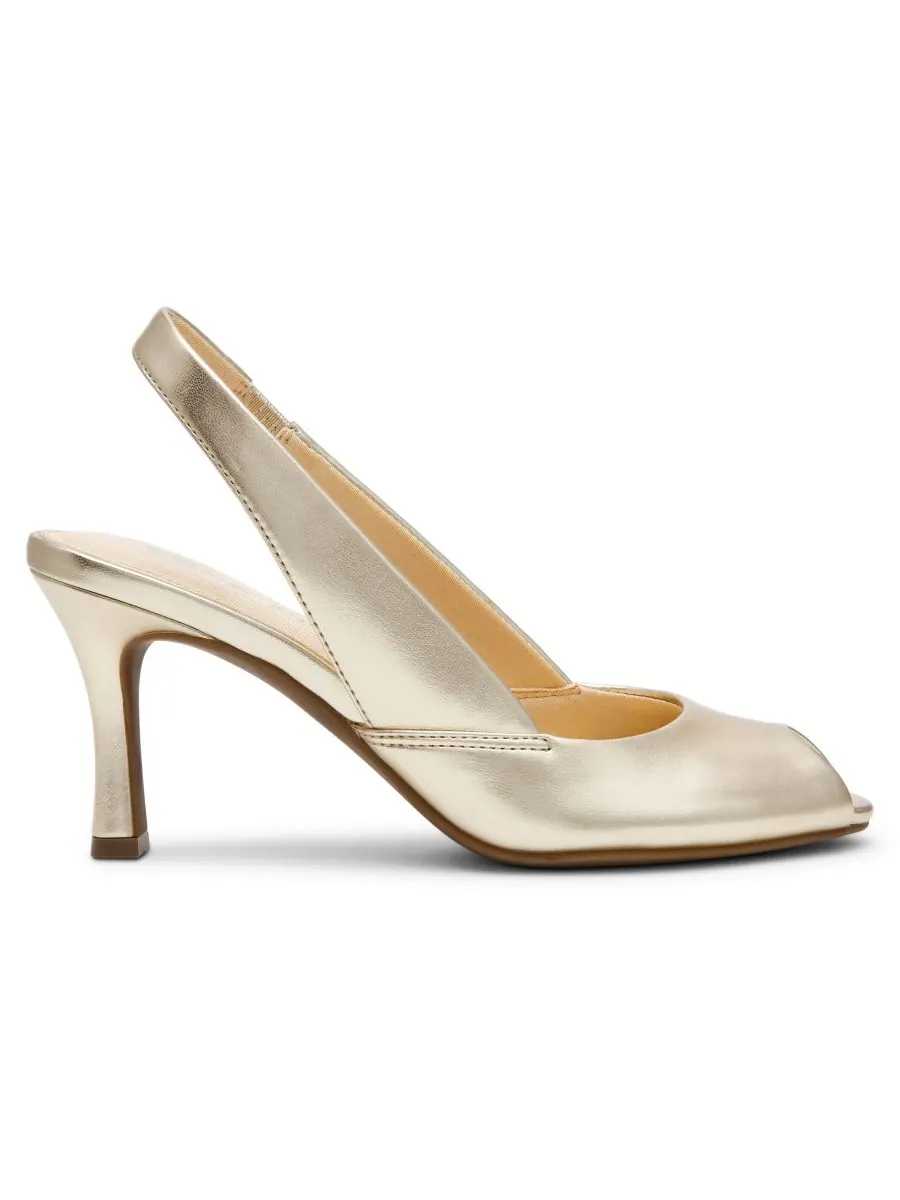 Женские туфли-лодочки Jovi с открытым носком и открытой пяткой Anne Klein — изображение 2 из 7, золото