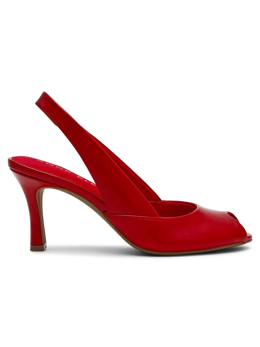 Женские туфли-лодочки Jovi с открытым носком и открытой пяткой Anne Klein — изображение 2 из 7, красный