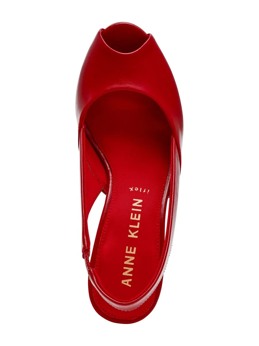 Женские туфли-лодочки Jovi с открытым носком и открытой пяткой Anne Klein — изображение 4 из 7, красный