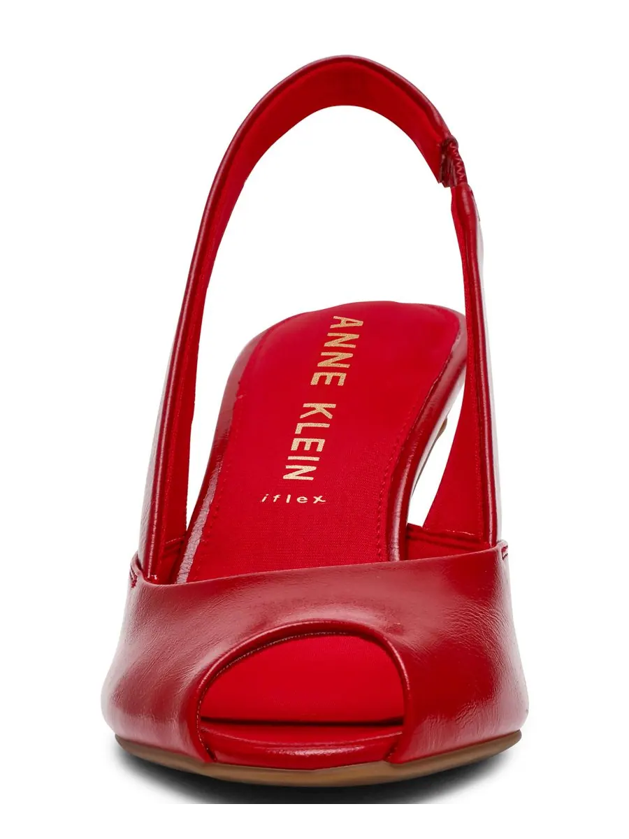 Женские туфли-лодочки Jovi с открытым носком и открытой пяткой Anne Klein — изображение 6 из 7, красный