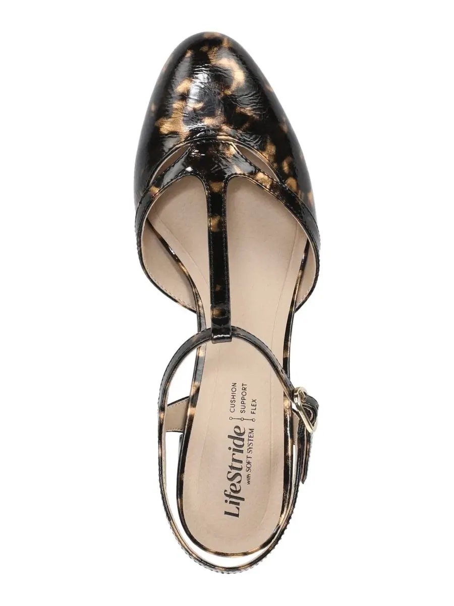 Женские туфли-лодочки Toni с Т-образным ремешком и острым носком LifeStride, Tortoise Shell Faux — изображение 4 из 5