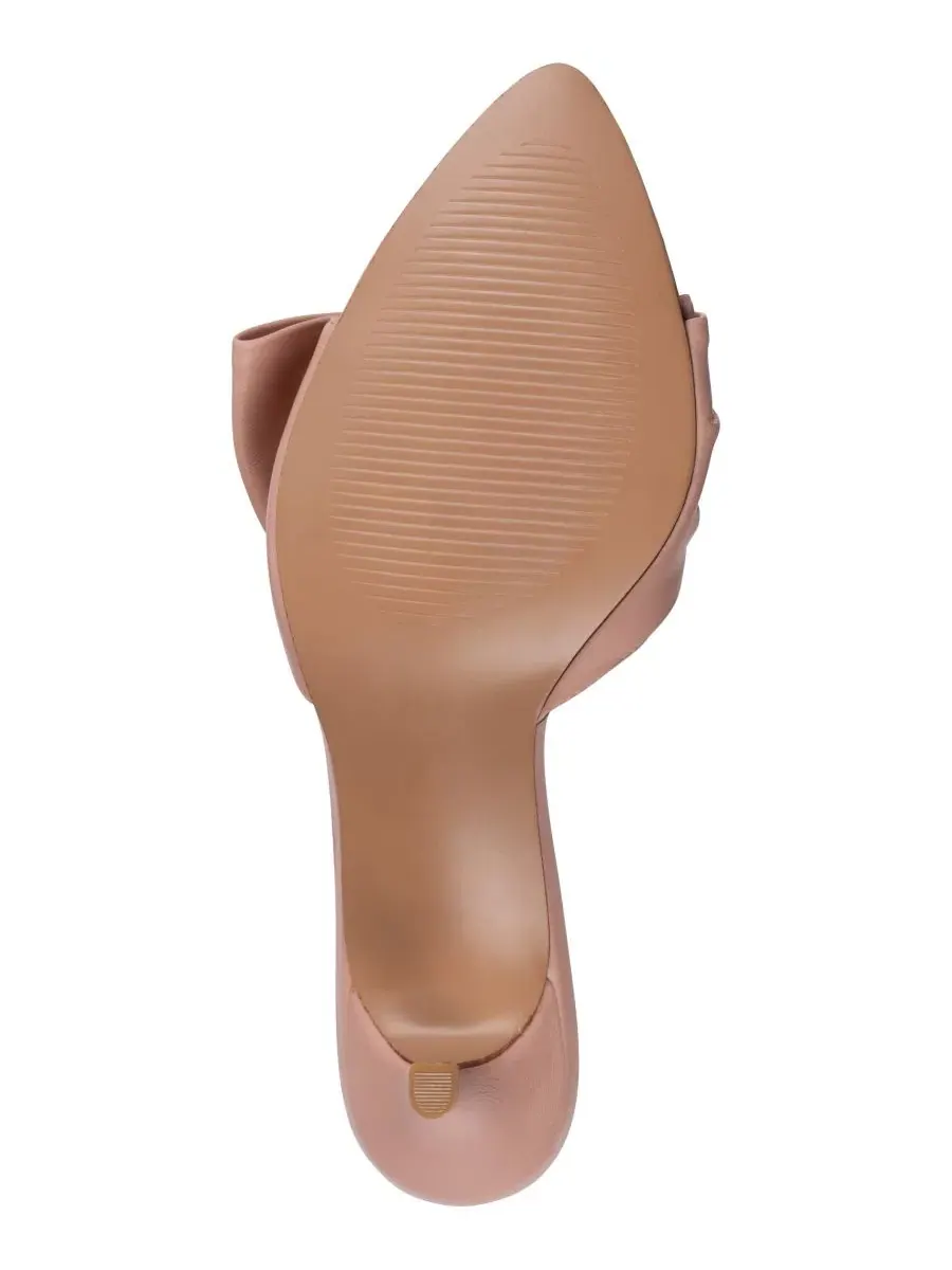 Женские сандалии на каблуке Carmen с бантом Gc Shoes, нюдовый — изображение 5 из 5, нудовый