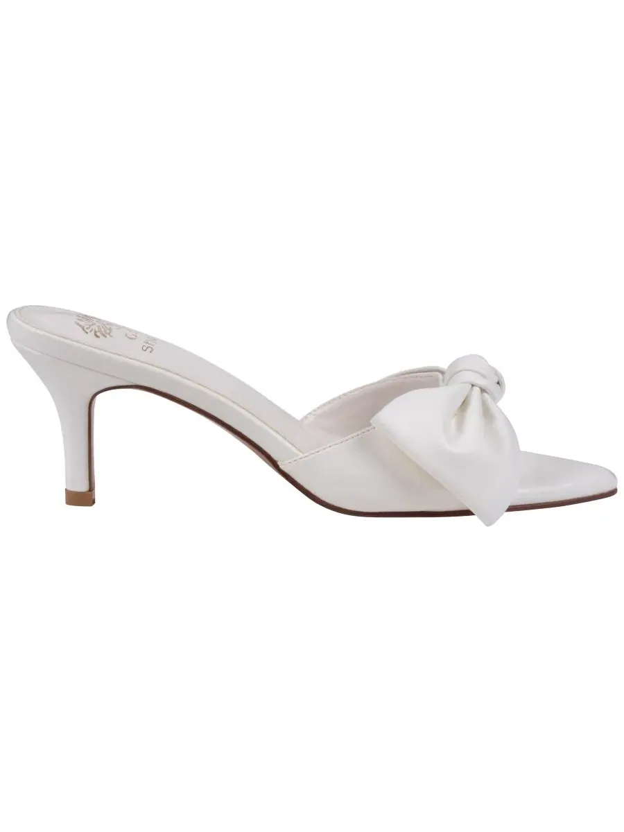 Женские сандалии на каблуке Carmen с бантом Gc Shoes — изображение 2 из 5, белый