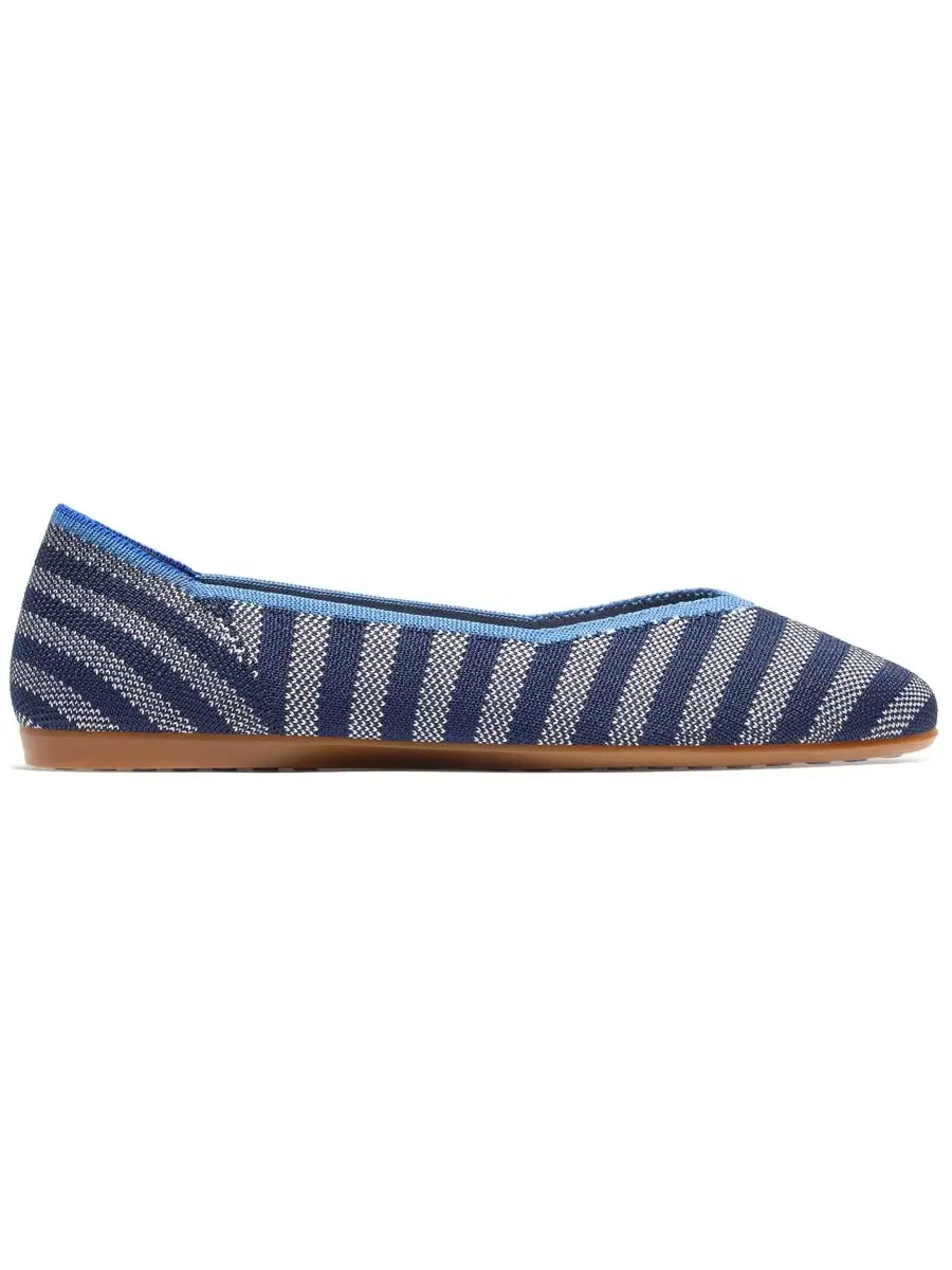 Женские повседневные балетки с круглым носком Rothy's, Harbor Cabana Stripe — изображение 1 из 5
