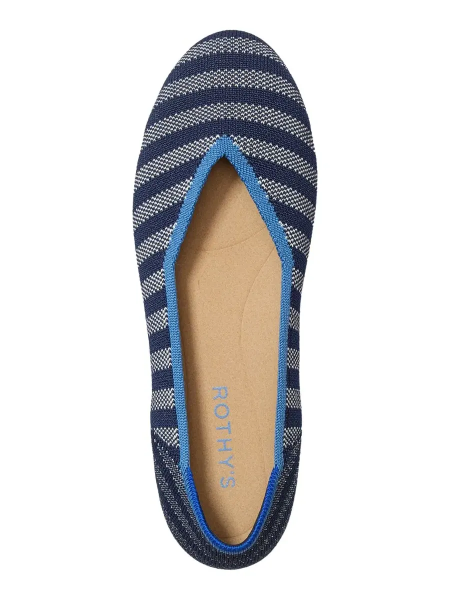 Женские повседневные балетки с круглым носком Rothy's, Harbor Cabana Stripe — изображение 2 из 5