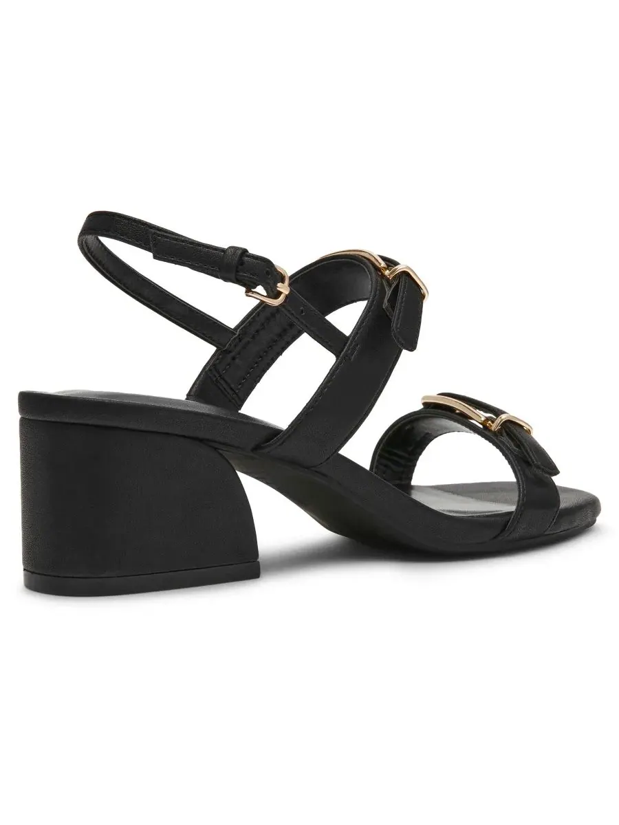 Женские сандалии Merida на блочном каблуке с открытой пяткой Anne Klein — изображение 11 из 11, черный