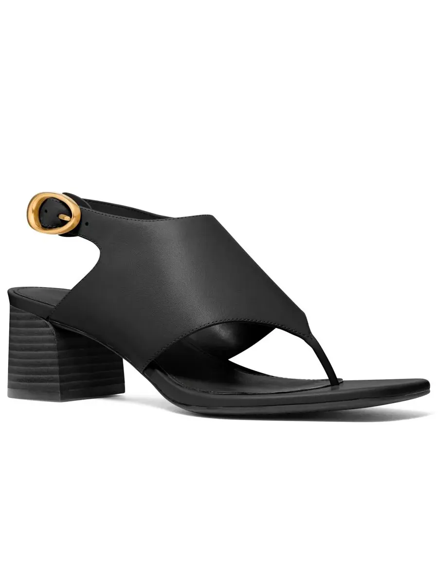 Босоножки на каблуке Kya Flex Mid Block Heel Thong Dress Sandals Michael Kors