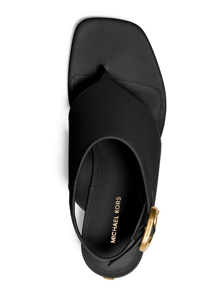 Босоножки на каблуке Kya Flex Mid Block Heel Thong Dress Sandals Michael Kors — изображение 3 из 3, черный
