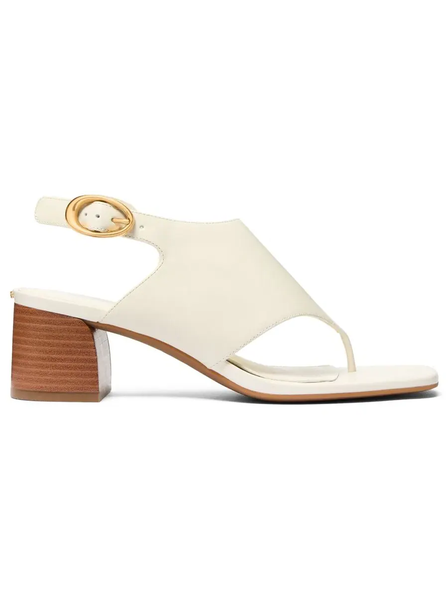Сандалии Kya Flex Mid Block Heel с открытым носком Michael Kors — изображение 2 из 3, белый