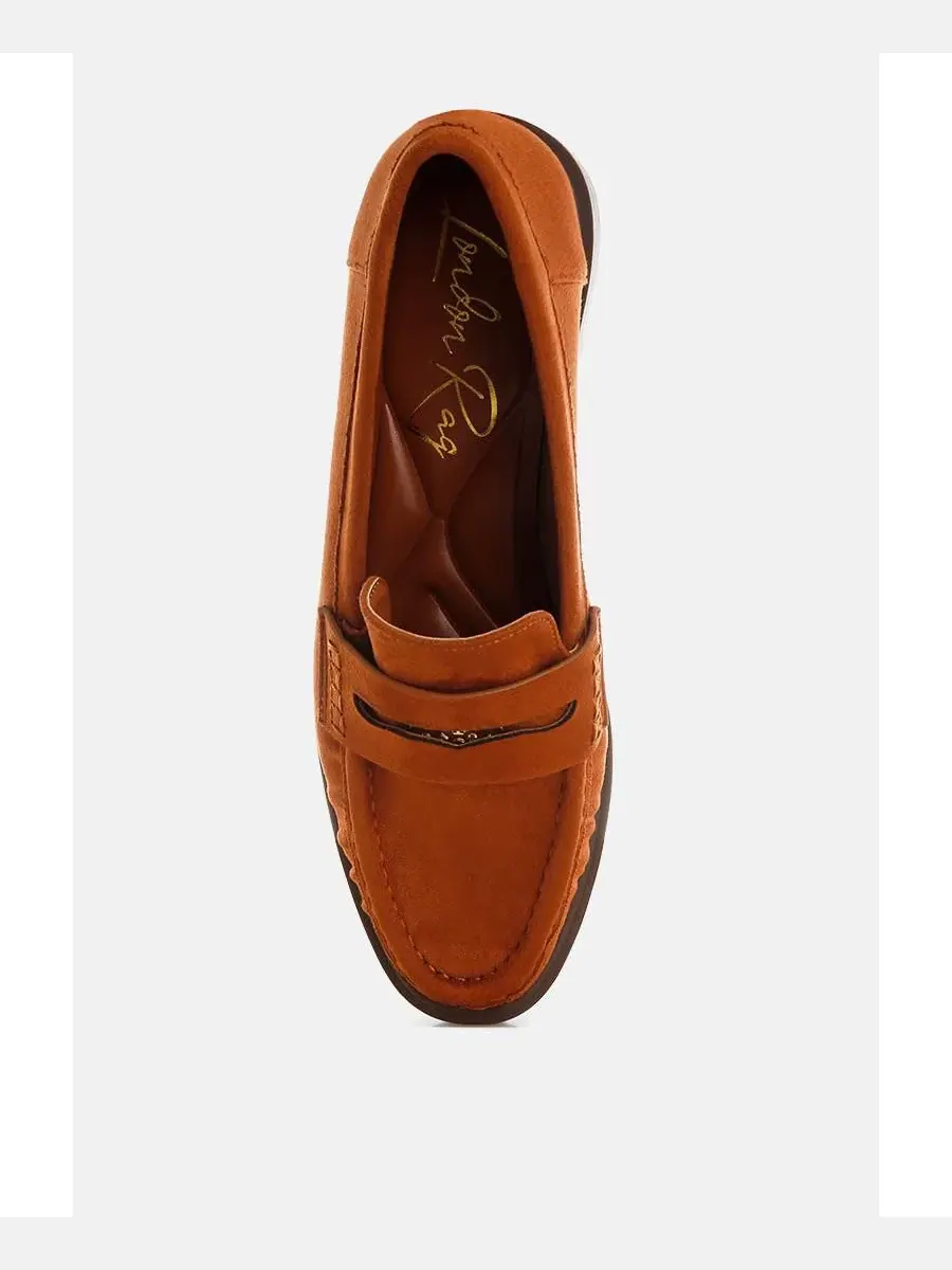 Лоферы с закрытым носком и невысоким каблуком, модель SH5905 London Rag — изображение 6 из 7, бежевый