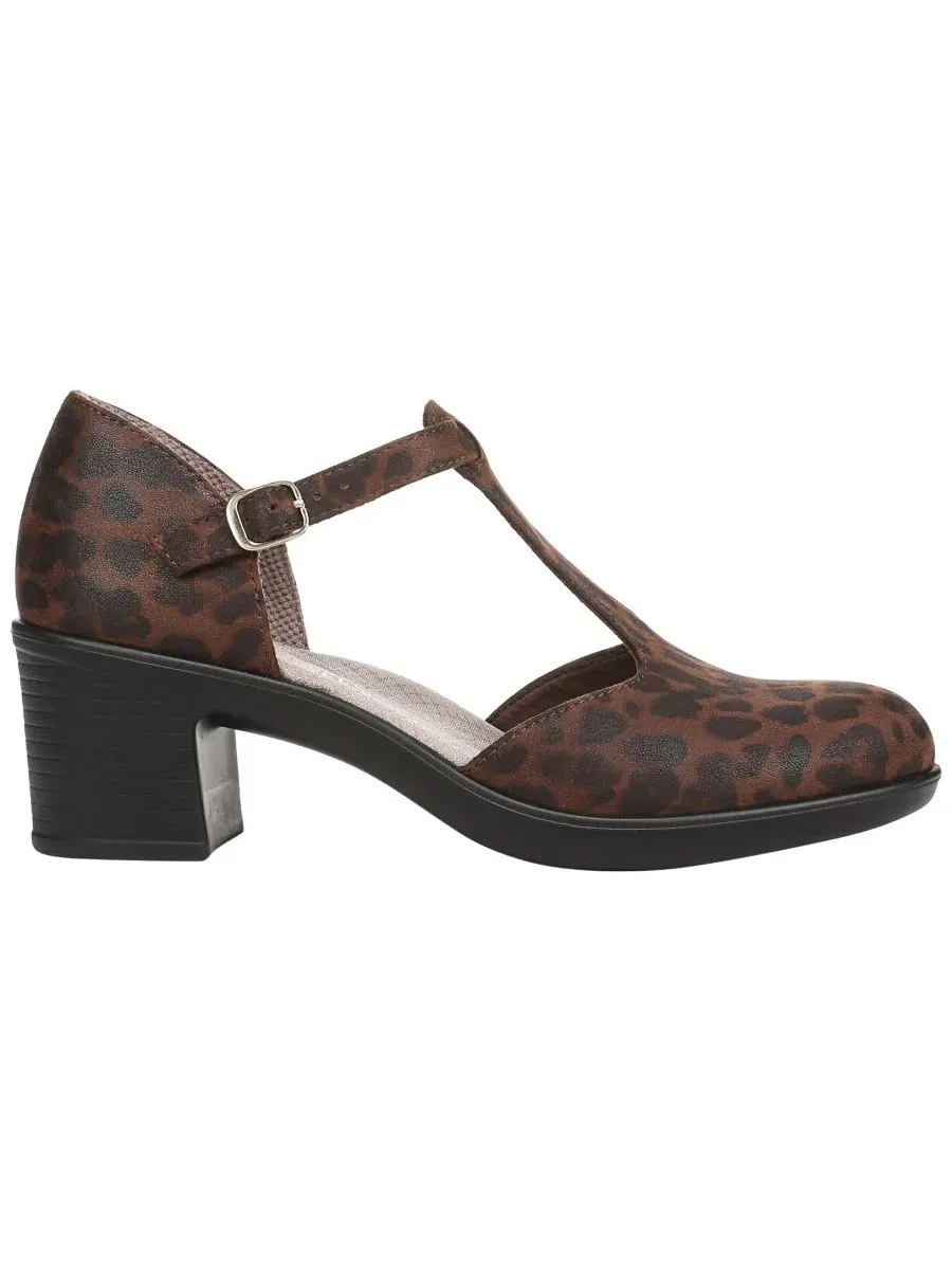 Женские туфли на каблуке с круглым мысом Lady Round Toe Pumps LifeStride — изображение 2 из 5, коричневый