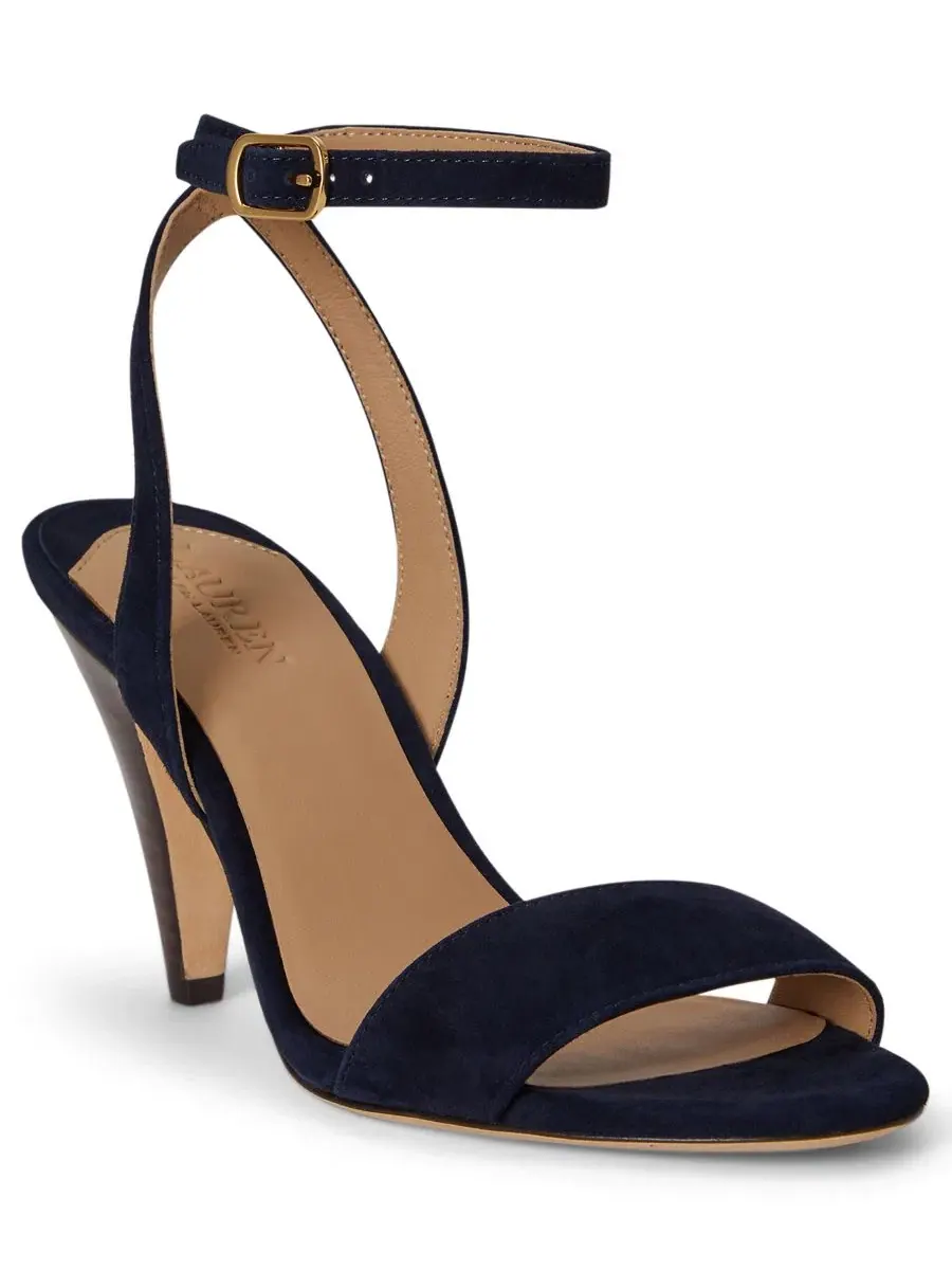 Босоножки Gracy Buckle Sandals Lauren Ralph Lauren — изображение 1 из 4, темно-синий