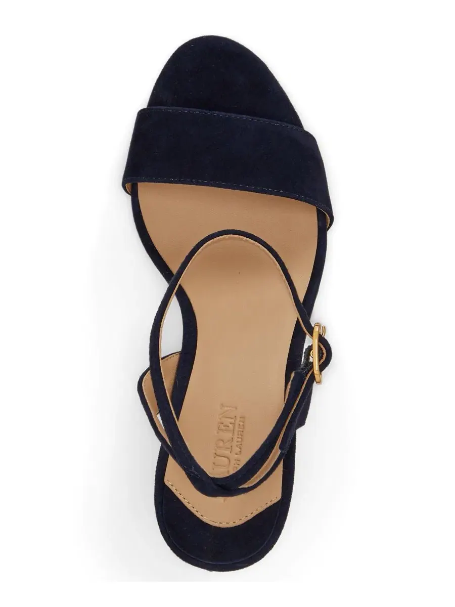 Босоножки Gracy Buckle Sandals Lauren Ralph Lauren — изображение 4 из 4, темно-синий