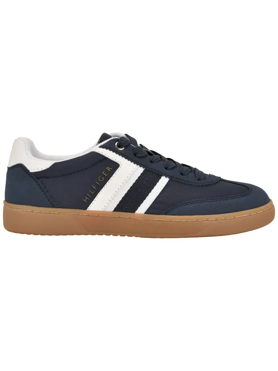 Кроссовки с кружевной шнуровкой Madelin Lace-Up T-Toe Tommy Hilfiger — изображение 2 из 5, темный синий/белый