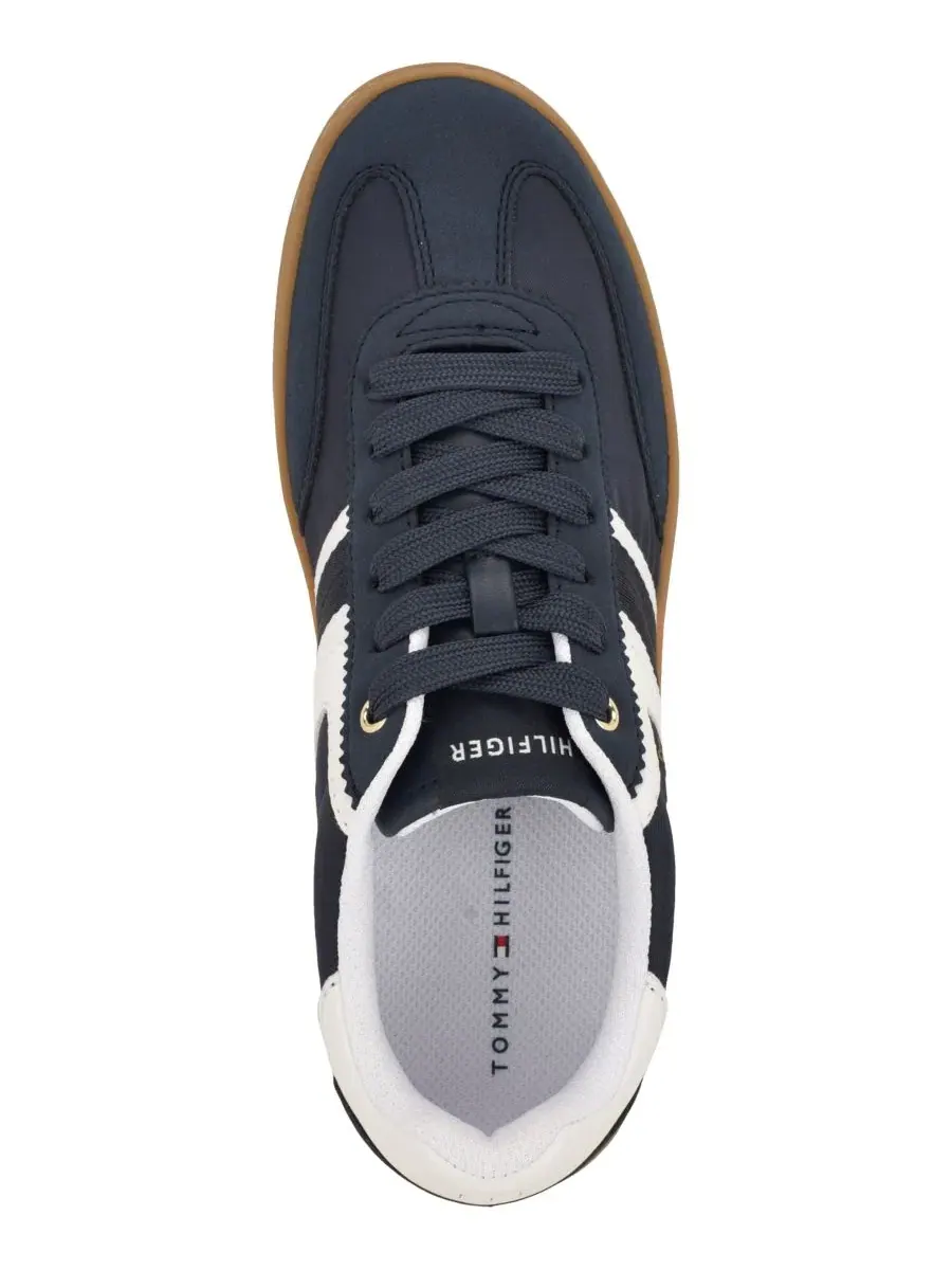 Кроссовки с кружевной шнуровкой Madelin Lace-Up T-Toe Tommy Hilfiger — изображение 4 из 5, темный синий/белый