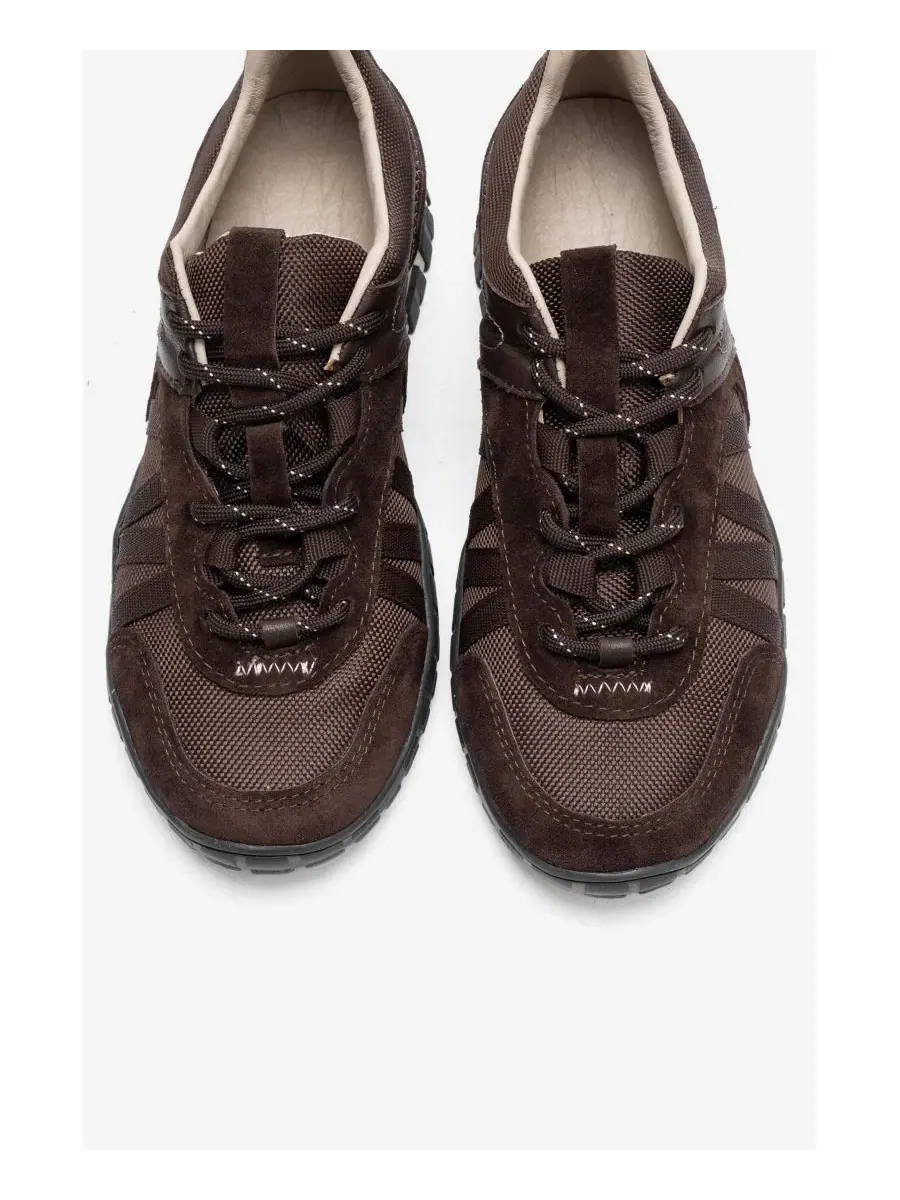 Кроссовки женские с кожаным верхом и сеткой Fiera Forever & Always Shoes — изображение 5 из 6, корица