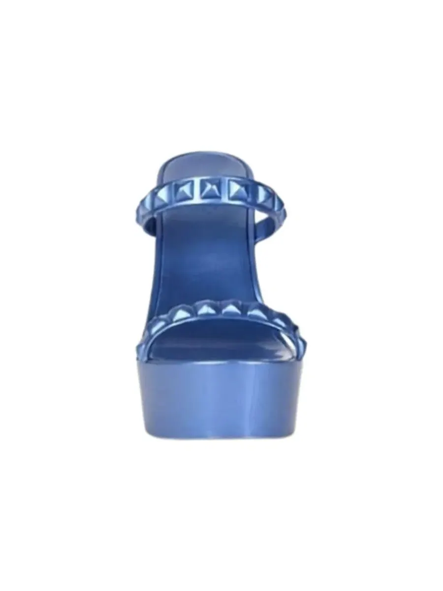 Женские босоножки на танкетке Tonino High Wedge CARMEN SOL — изображение 3 из 4, синий металлик