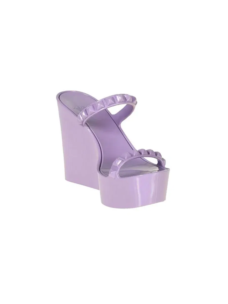 Босоножки на танкетке с открытым носком Tonino High Wedge CARMEN SOL — изображение 1 из 3, фиолетовый