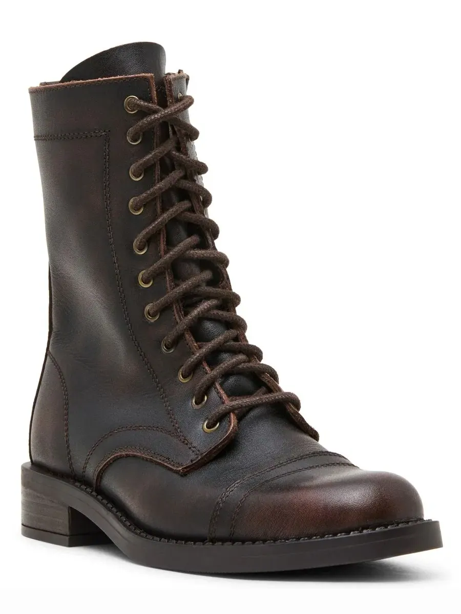 Ботинки-челси Yukon с кружевной шнуровкой Steve Madden — изображение 1 из 7, коричневый