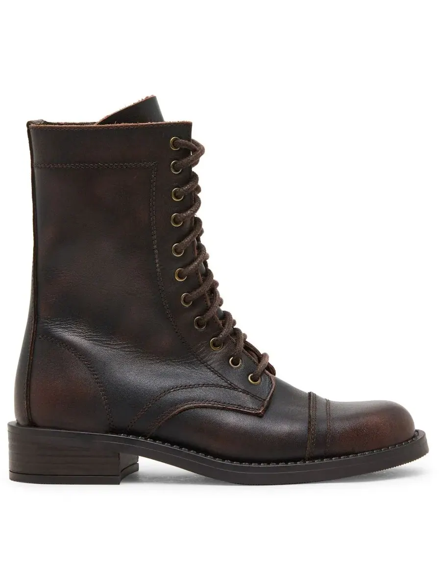 Ботинки-челси Yukon с кружевной шнуровкой Steve Madden — изображение 2 из 7, коричневый