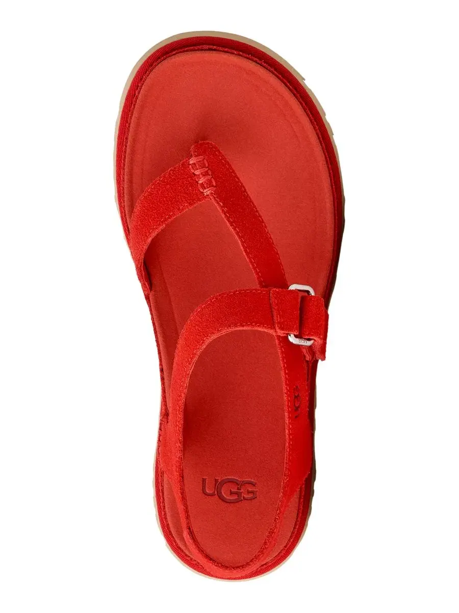 Женские босоножки GoldenGaze Toe Post с открытым мысом, UGG — изображение 4 из 7, красный