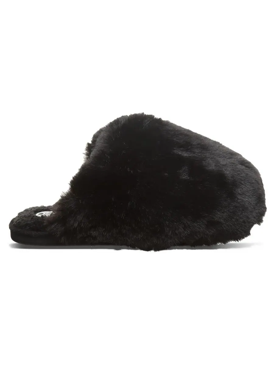 Женские тапочки-слипоны Silkie с искусственным мехом BEARPAW — изображение 2 из 8, черный