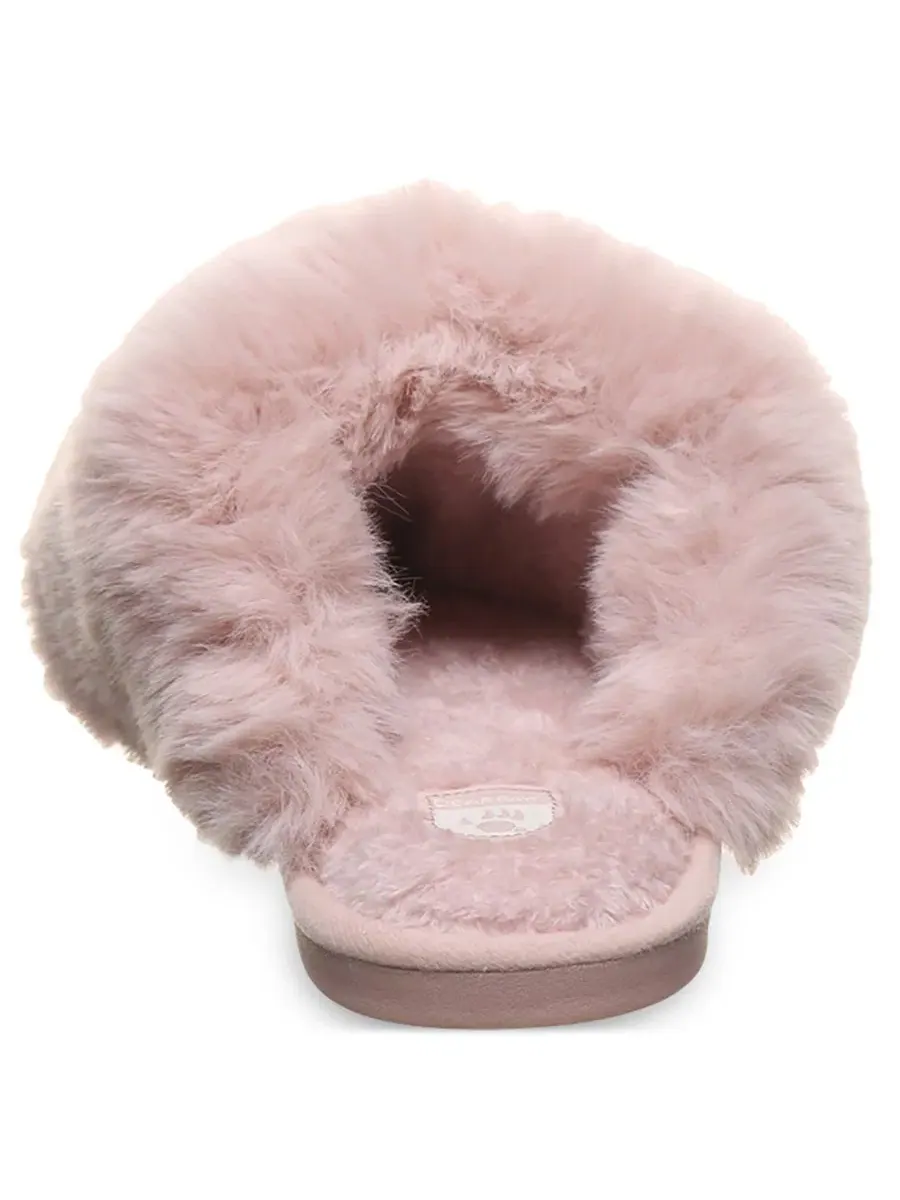 Тапочки-слипперы с искусственным мехом Silkie BEARPAW — изображение 3 из 8, пудровый розовый