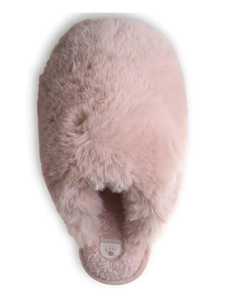 Тапочки-слипперы с искусственным мехом Silkie BEARPAW — изображение 4 из 8, пудровый розовый