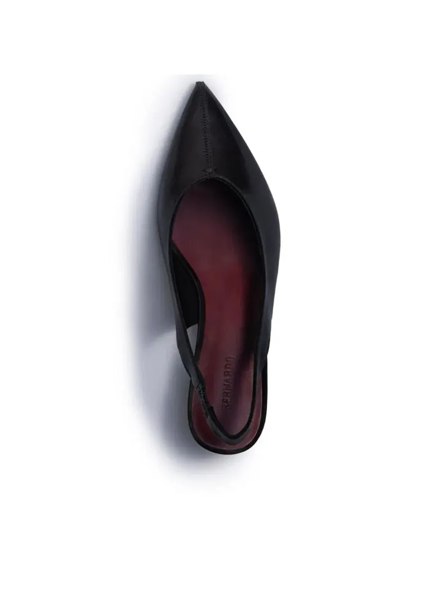 Туфли-лодочки с закрытым мысом и каблуком 5 см Maude Slingback Pump Bernardo Footwear — изображение 3 из 5, черный