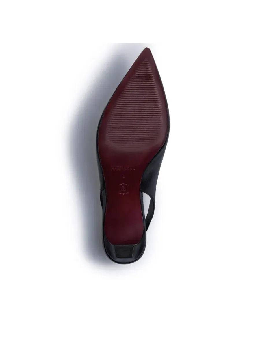 Туфли-лодочки с закрытым мысом и каблуком 5 см Maude Slingback Pump Bernardo Footwear — изображение 4 из 5, черный