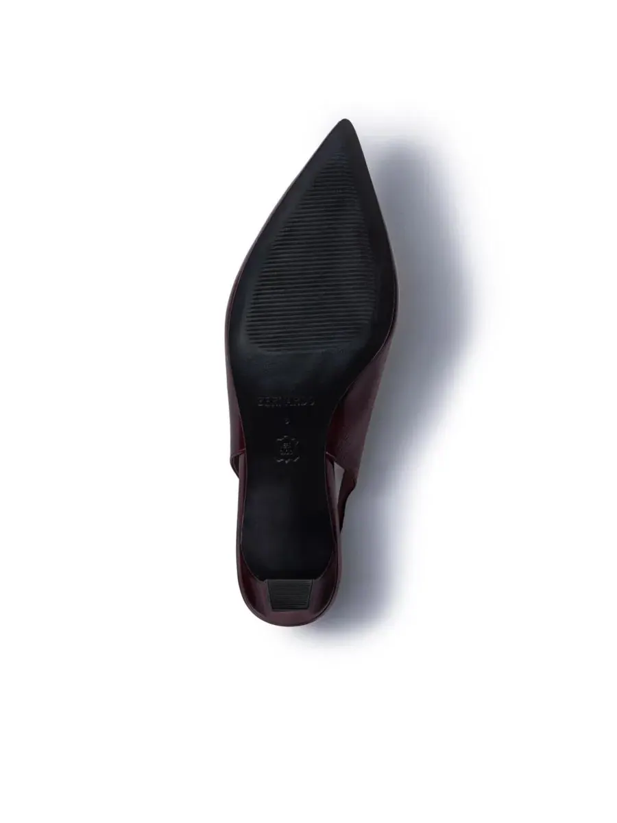 Туфли-лодочки с ремешком Maude Slinkback Bernardo Footwear — изображение 4 из 5, винный