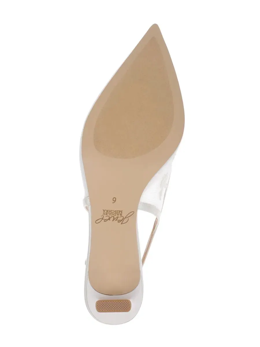 Туфли-лодочки с закрытым мысом Zahra II Jewel Badgley Mischka — изображение 5 из 5, слоновая кость