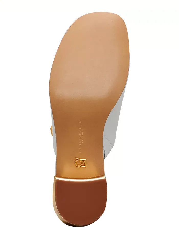 Женские мюли Tinley с открытым носком из кожи Donna Karan New York — изображение 5 из 5, яркий белый