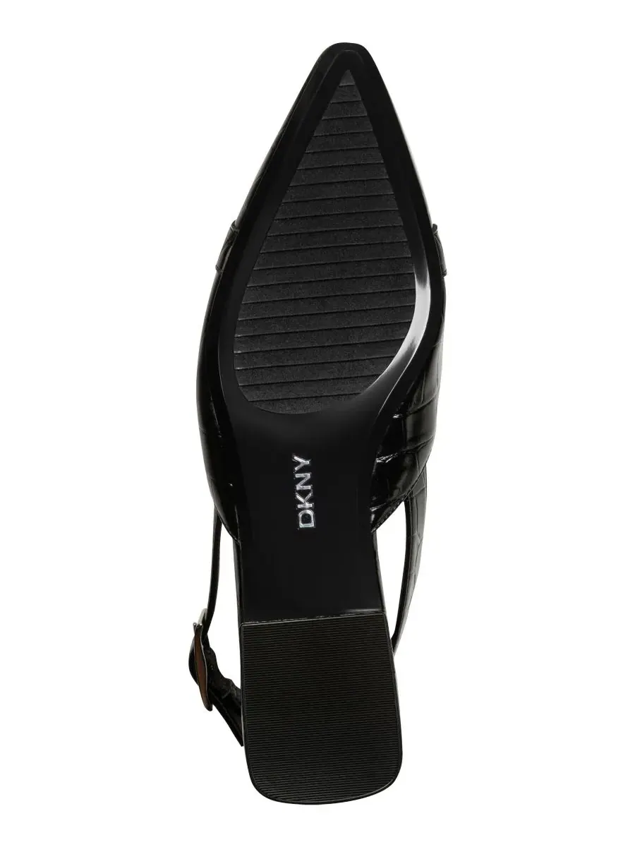 Женские балетки Cosetta с открытой пяткой DKNY — изображение 5 из 5, черный