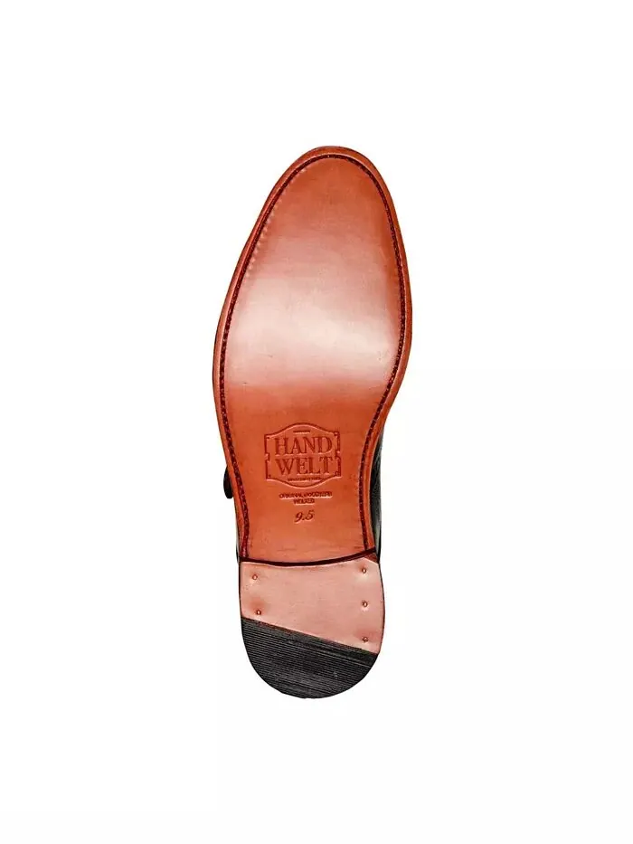Мужские туфли Roosevelt III Single Monkstrap Wingtip Goodyear Anthony Veer — изображение 3 из 5, черный
