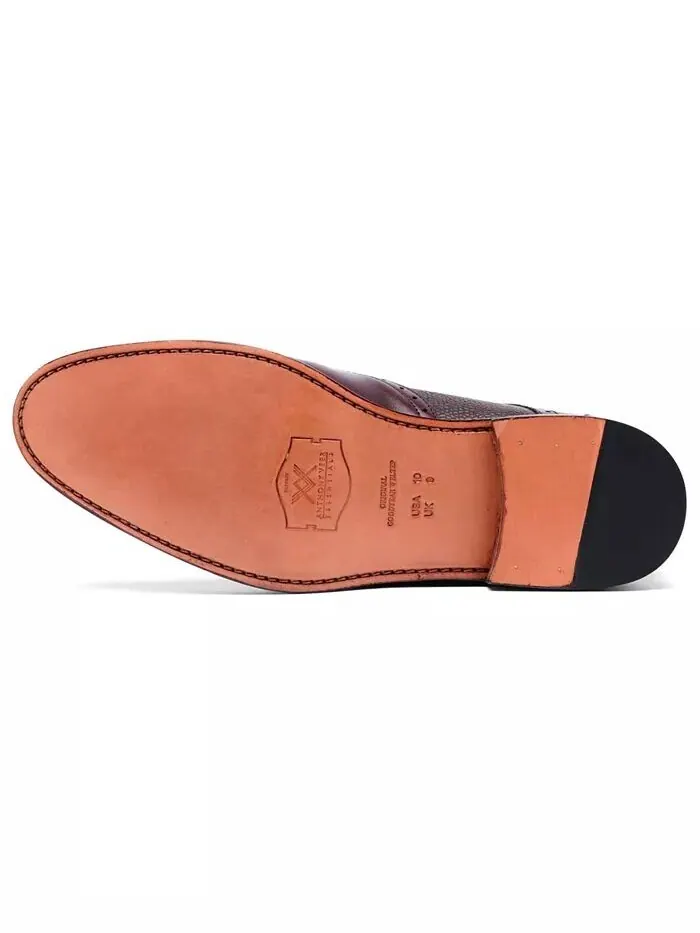 Мужские туфли Roosevelt III Single Monkstrap Wingtip Goodyear Anthony Veer — изображение 5 из 5, красный