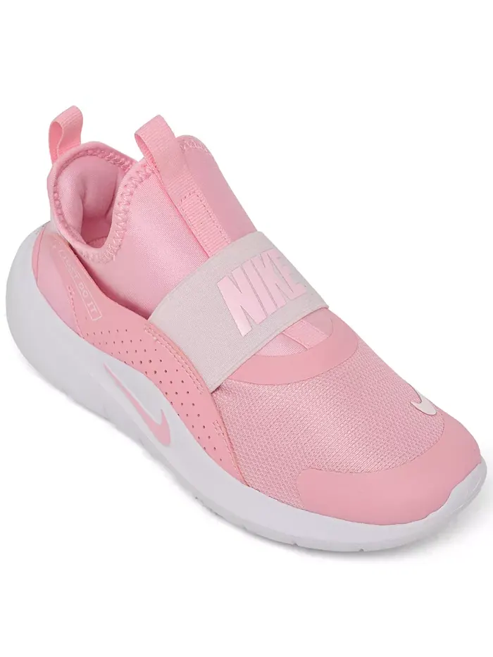 Детские беговые кроссовки Flex Runner 4 Slip-On от Finish Line для девочек Nike — изображение 1 из 6, розовый розовый