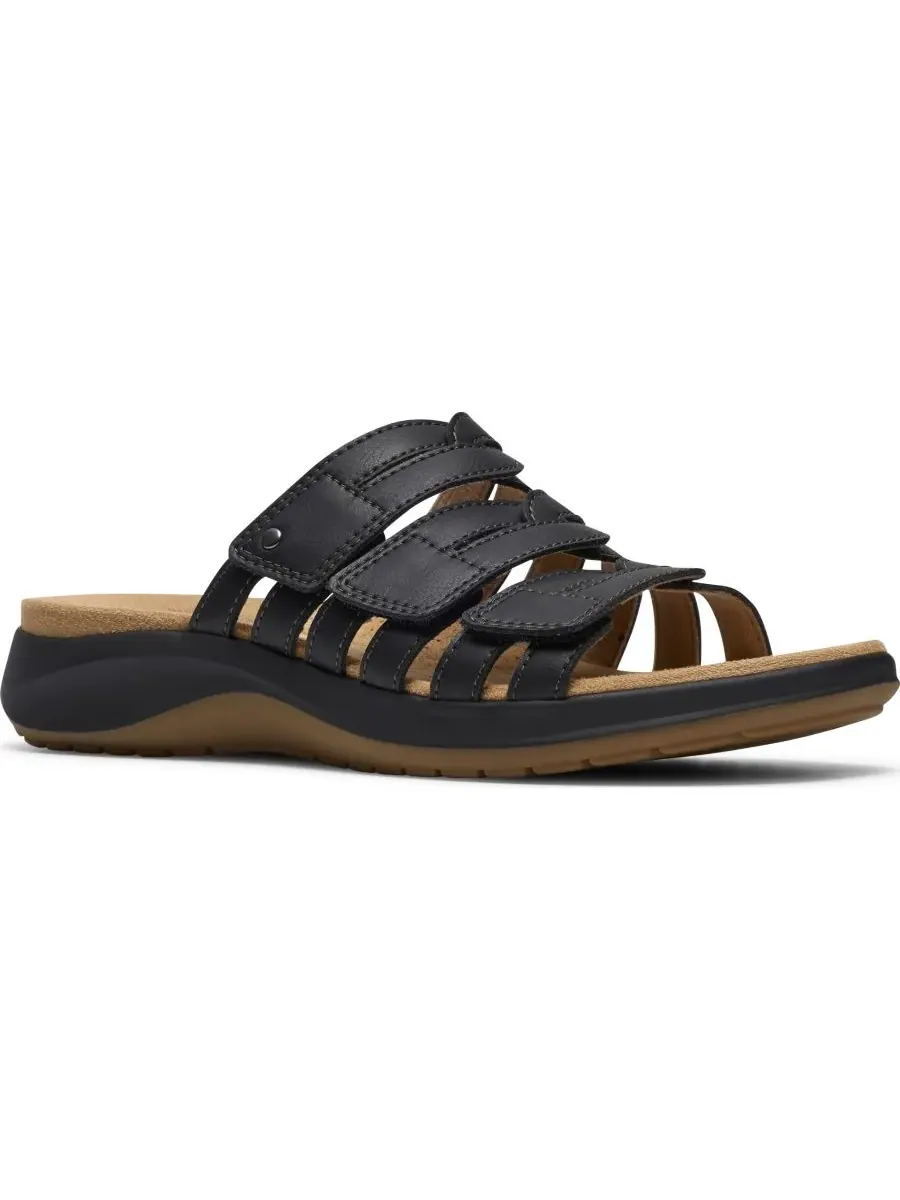 Сандалии женские Clarks Maelynn Abby, кожаные — изображение 7 из 7, черный